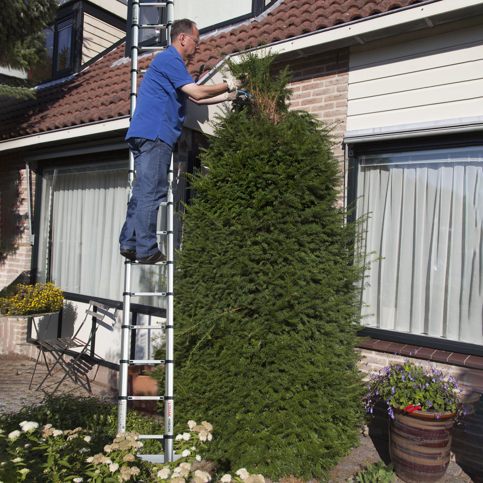 Qxvani Teleszkópos Alumínium Hajtható Létra