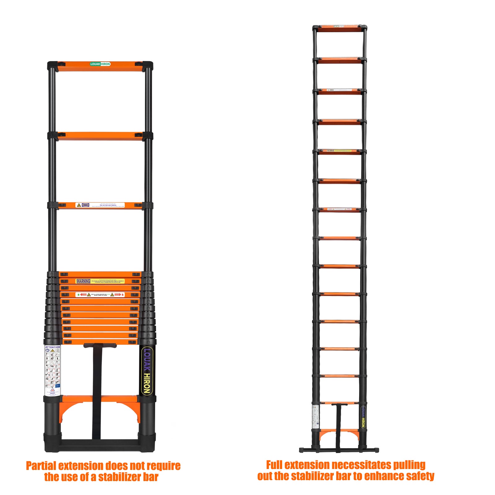 Qxvani Behúzható létra Nyitható összecsukható létra