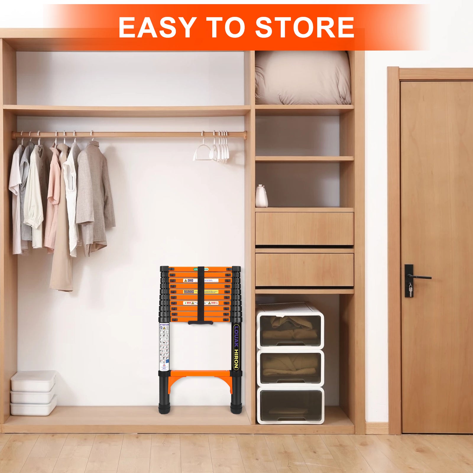 Qxvani Behúzható létra Nyitható összecsukható létra