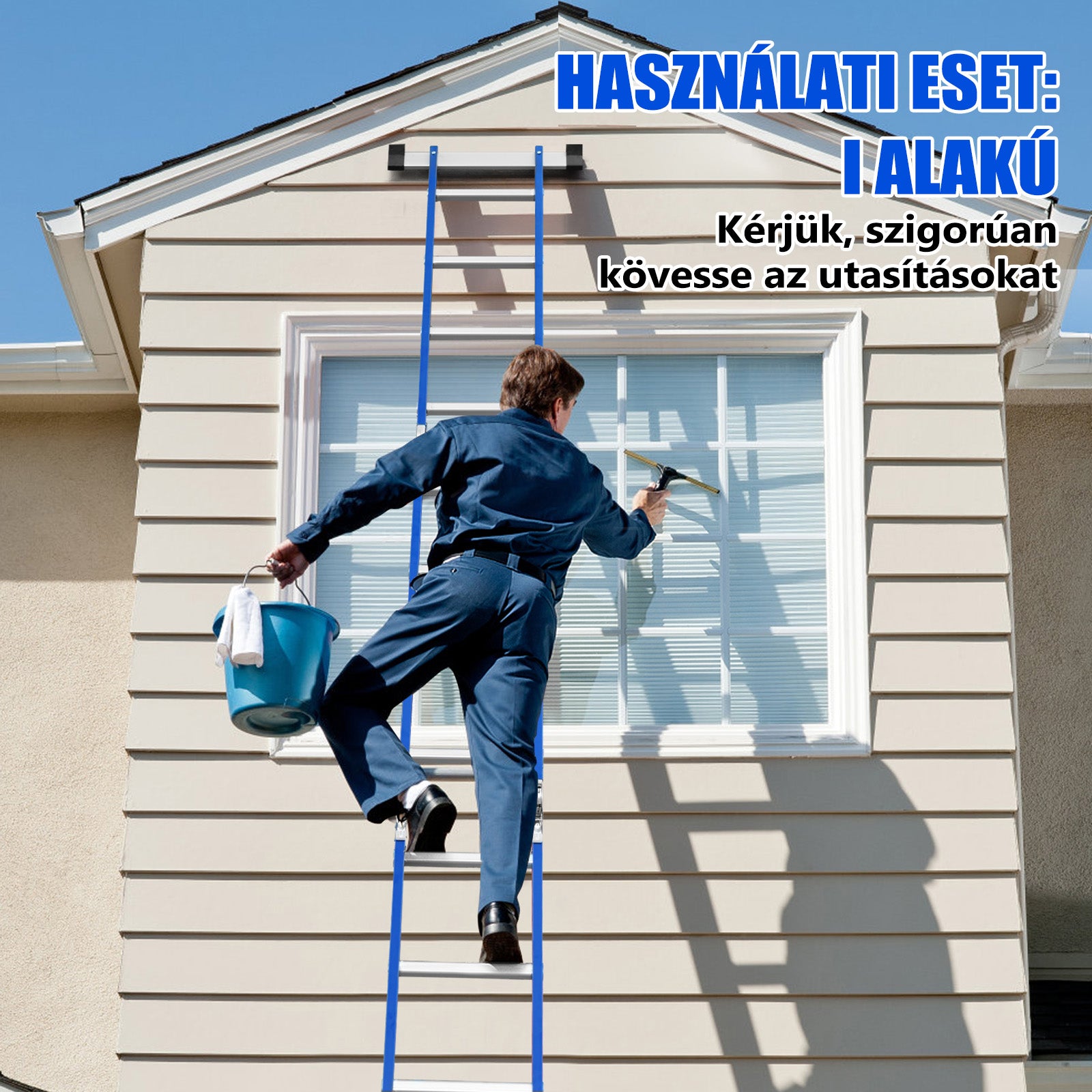 Alumínium Multifunkcionális Létra 4 x 4 Fokozat