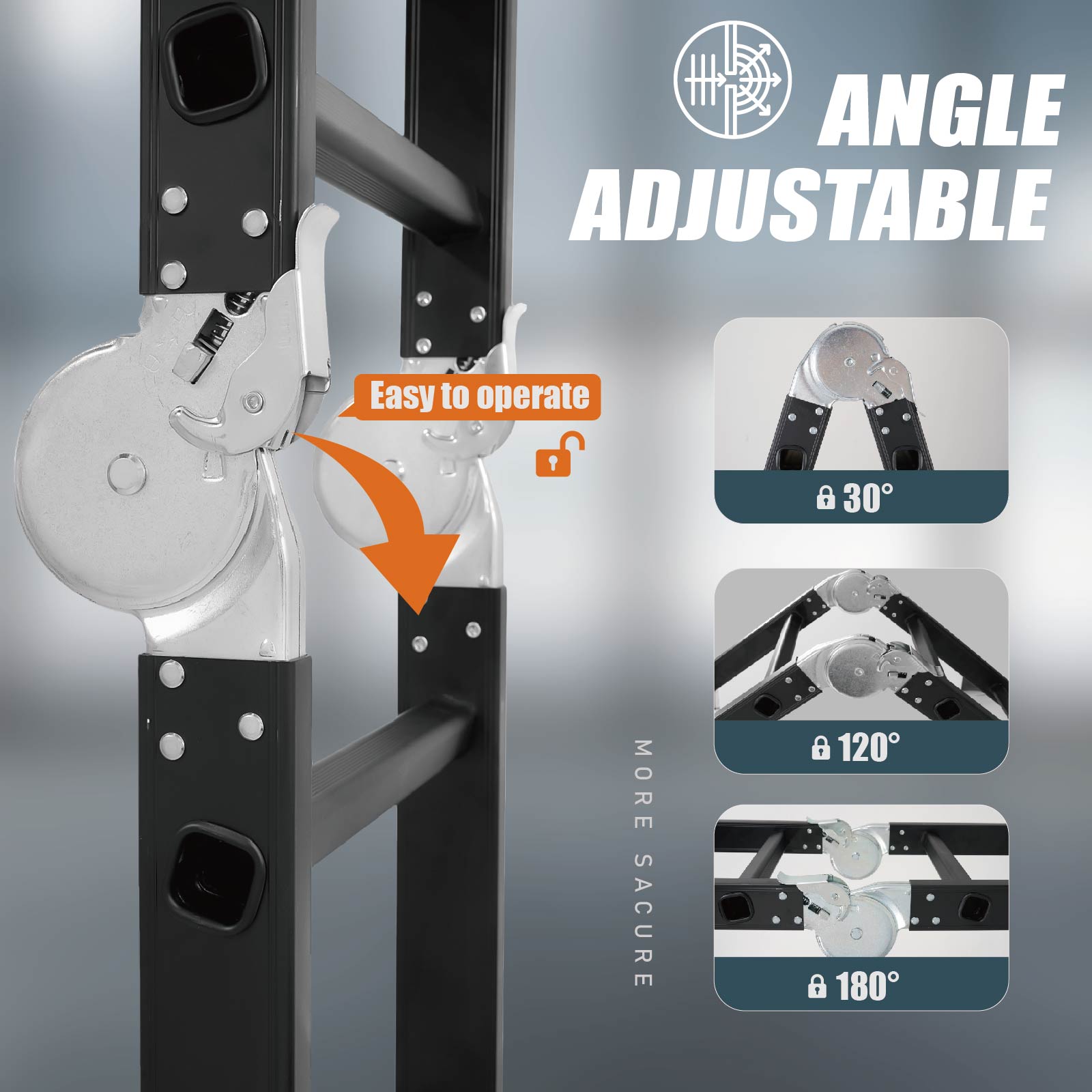 Qxvani 4 x 4 Többfunkciós Teleszkópos Létra
