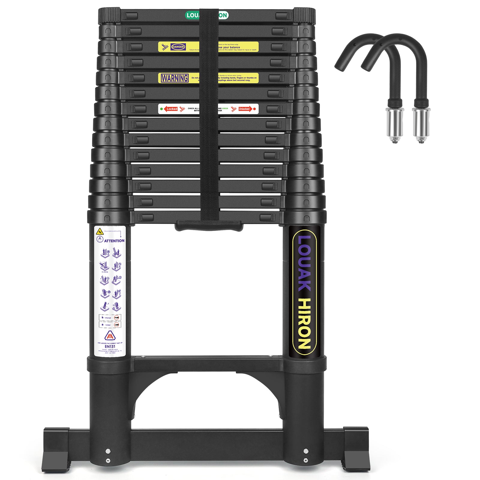 Qxvani 4,4 m magas, csúszásgátló teleszkópos létra