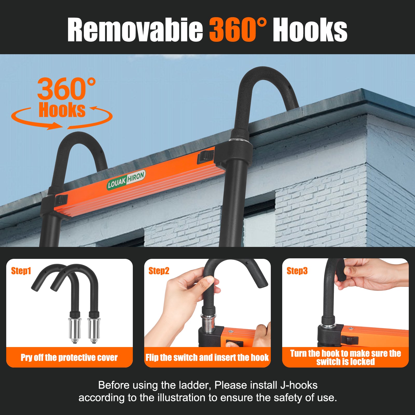 Qxvani Behúzható létra Nyitható összecsukható létra