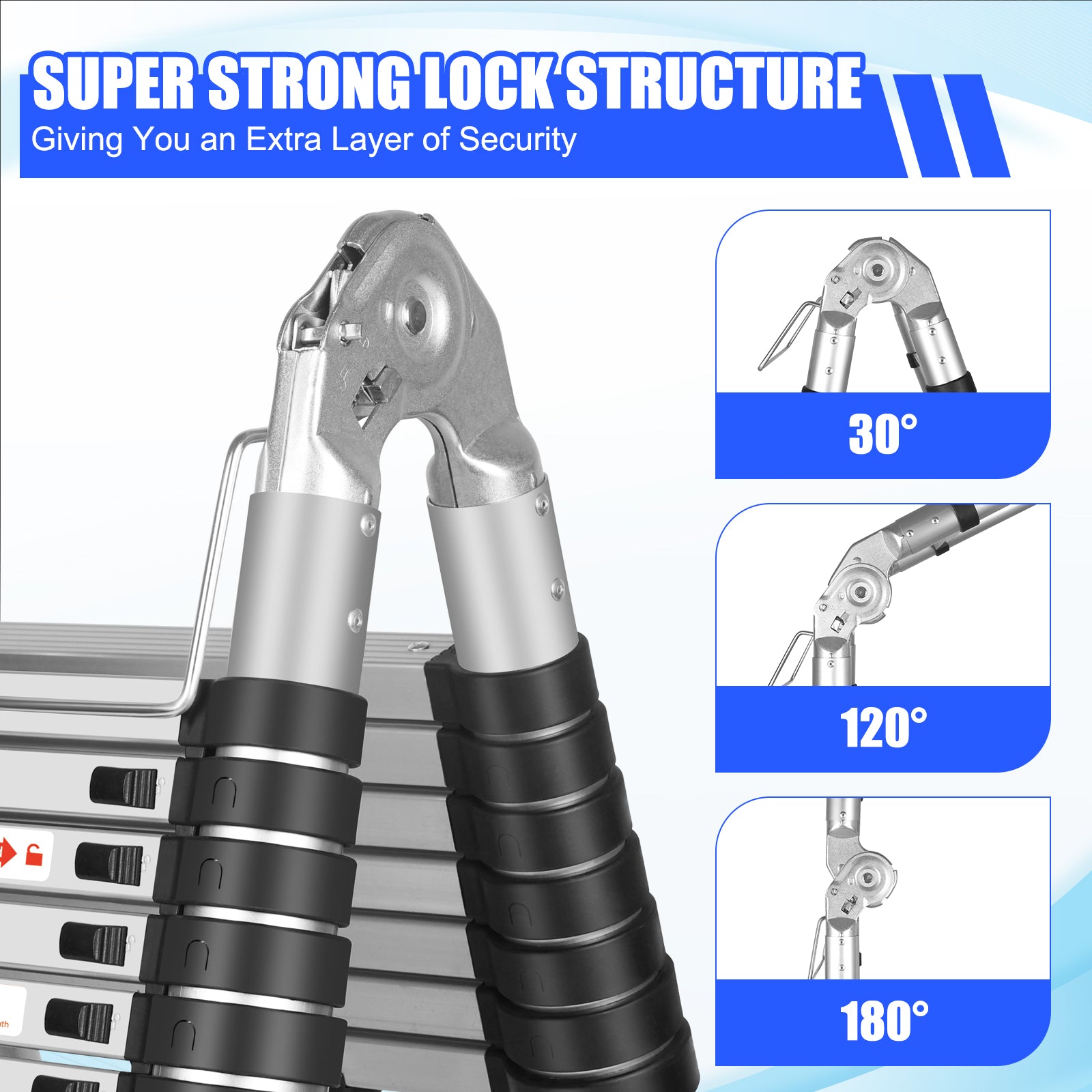 Qxvani Teleszkópos Alumínium Hajtható Létra