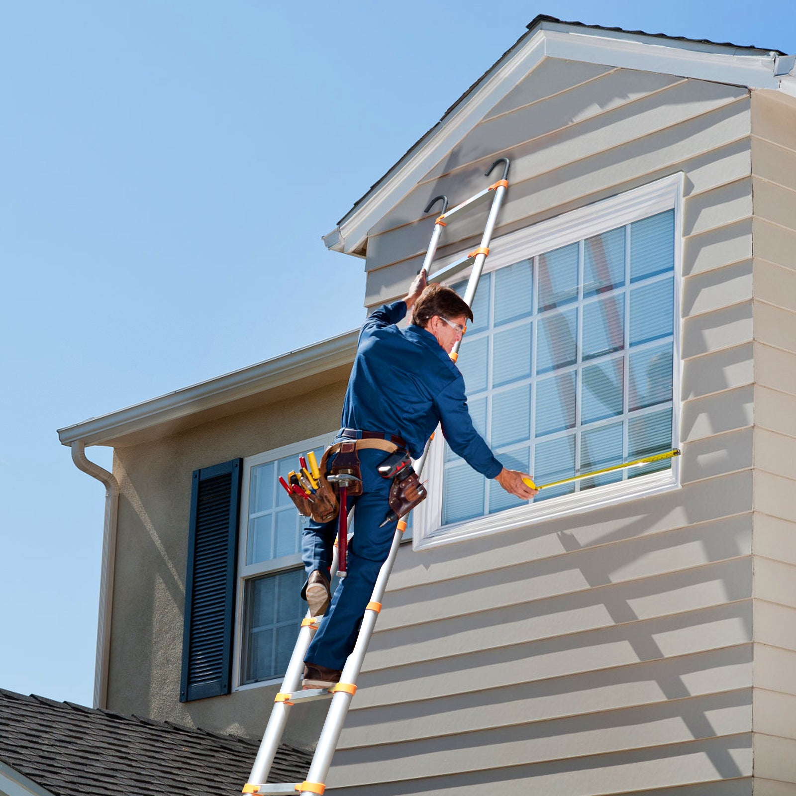 Qxvani  5,1 m-es Horgokkal Ellátott Teleszkópos Létra