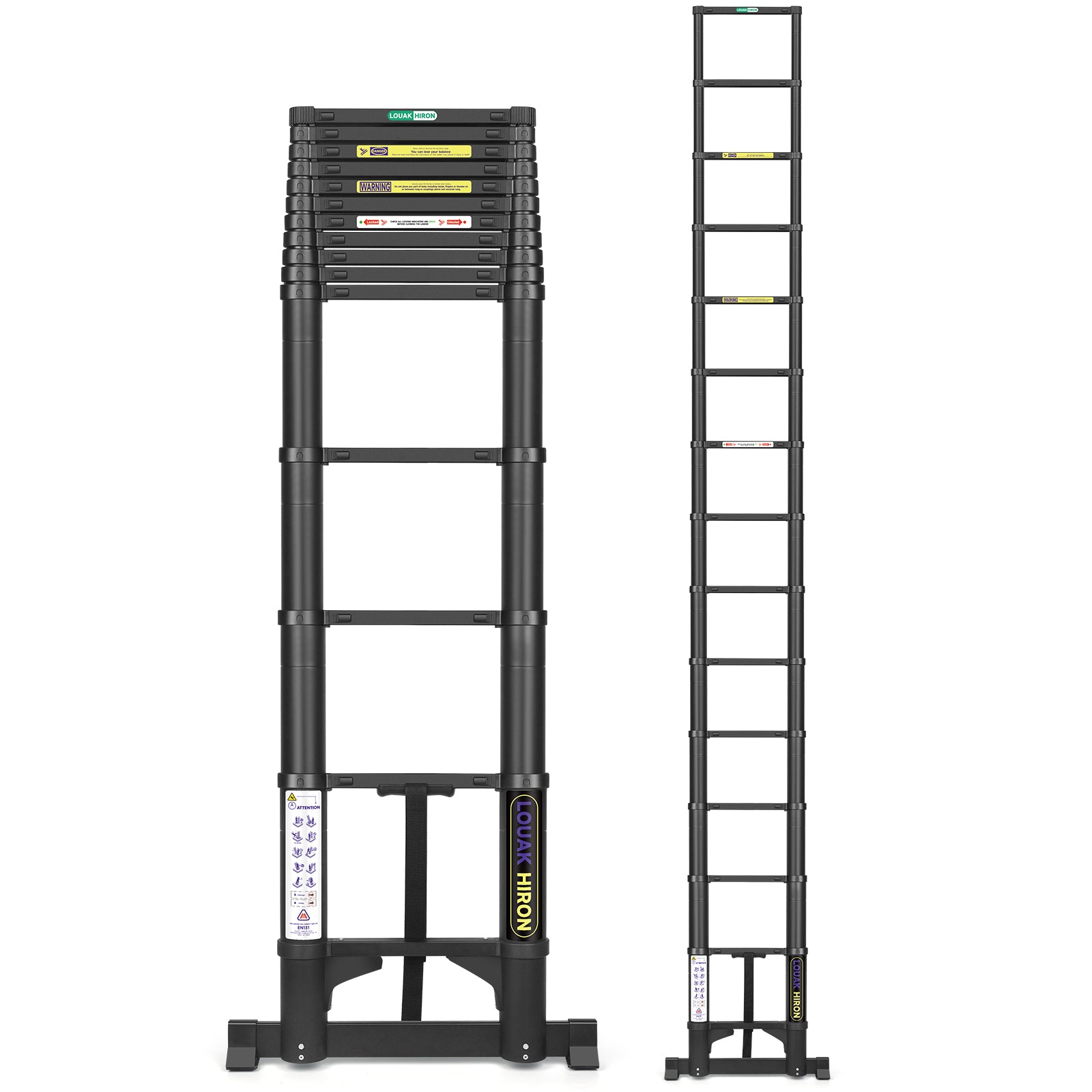 Qxvani 4,4 m magas, csúszásgátló teleszkópos létra