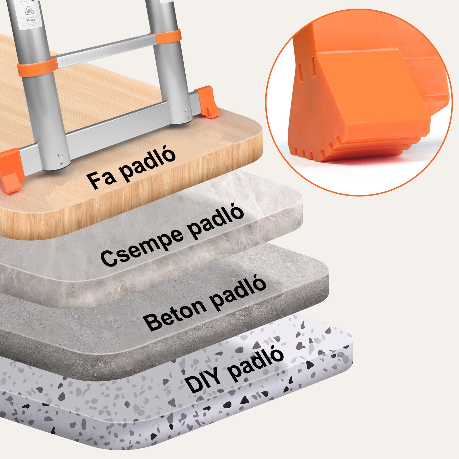 Qxvani  5,1 m-es Horgokkal Ellátott Teleszkópos Létra